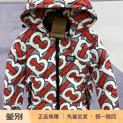 博柏利男女加厚TB满花羽绒服