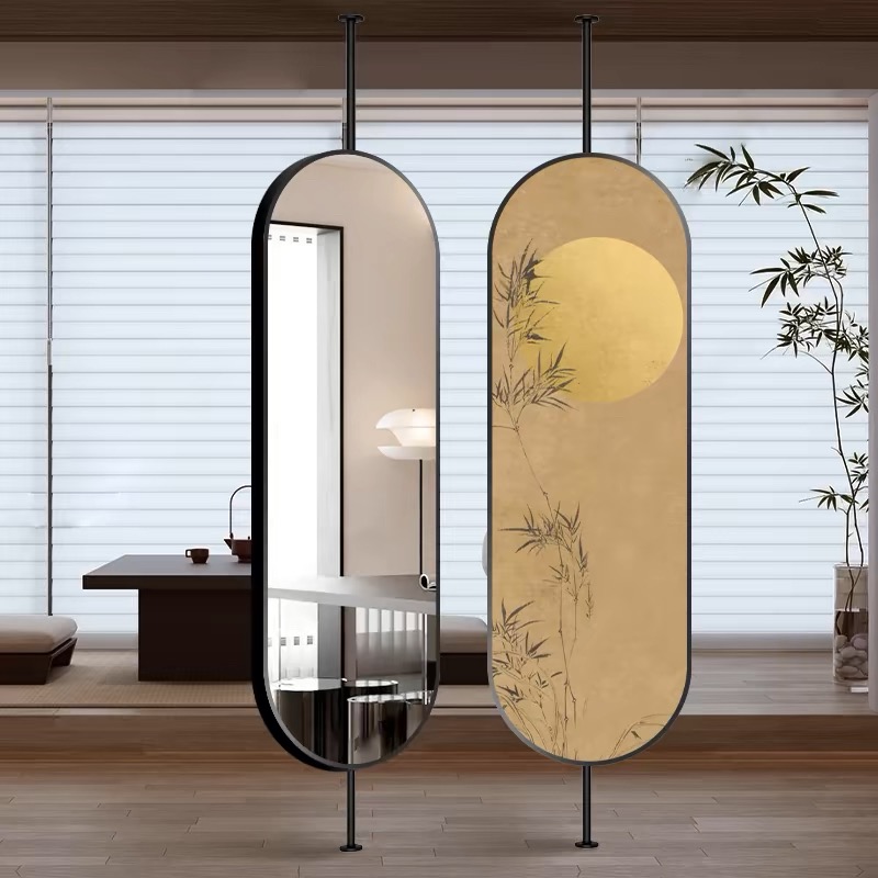 【高度可调节或伸缩】吊杆镜子