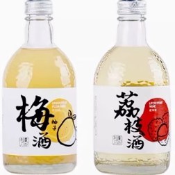 正品苏州桥配制水果味甜酒6度柚子梅酒微醺晚安糯米酒375ml荔枝酒