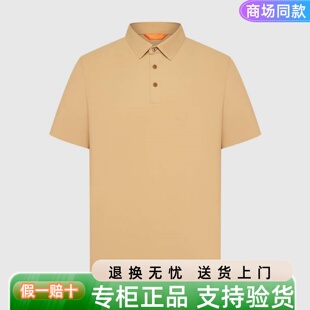 专柜正品 比音勒芬男装25年夏新款男士短袖翻领T恤362251505