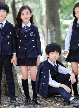 儿童西装春秋套装幼儿园园服新款