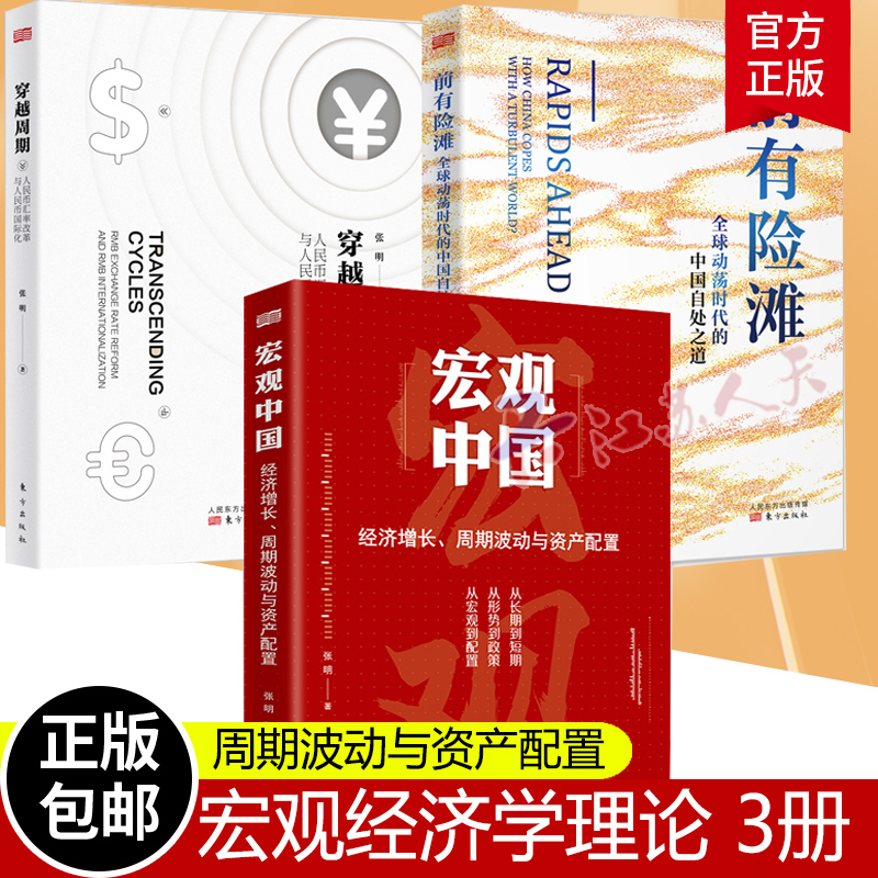 正版包邮 3册宏观中国+前有险滩:动荡时代的中国自处之道+穿越周期 张明著 经济增长 周期波动与资产配置 宏观经济学理论 经济形势