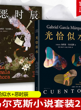 正版 光恰似水 插图版+恶时辰 加西亚·马尔克斯 南海出版公司 马尔克斯短篇长篇小说书集 书籍