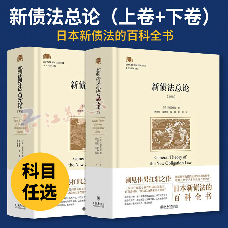 正版2026新 新债法总论 上卷 潮见佳男著 日本新债法的百科全书 直面并回应债法总论的未来在何处 北京大学出版社 9787301364208