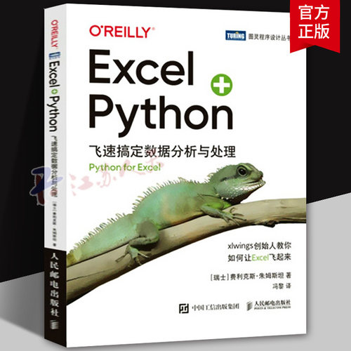 Excel+Python 飞速搞定数据分析与处理 python编程从入门到实战办公软件应用从入门到精通excel数据分析电脑教程书
