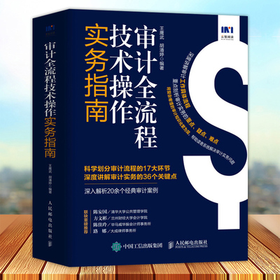 审计全流程技术操作实务指南 审计培训用书审计流程财务审计报告财务会计财务报表教程书籍 审计师高校审计专业培训咨询