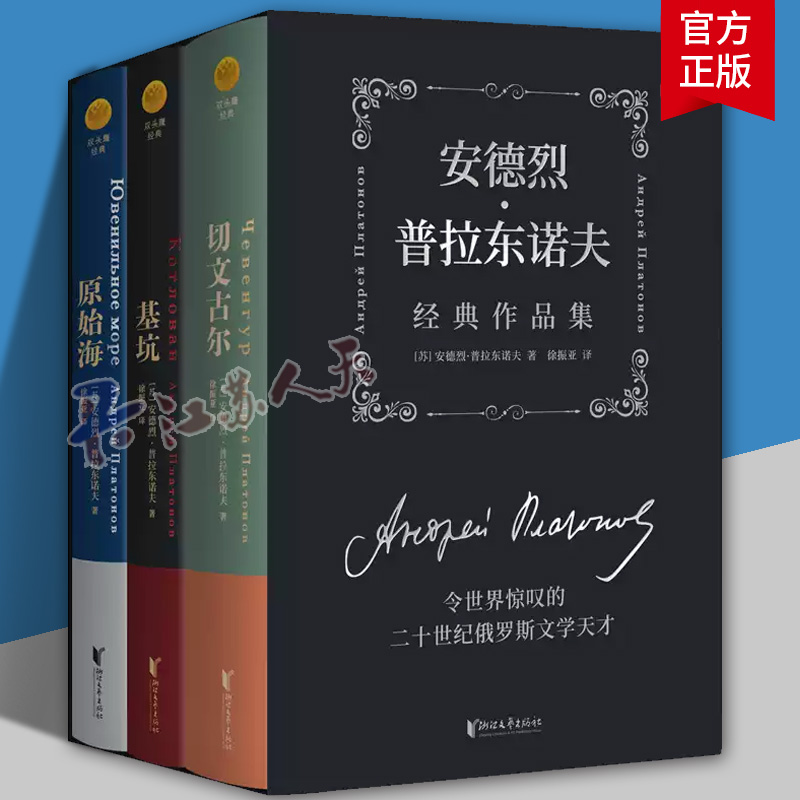 安德烈·普拉东诺夫经典作品集 切文古尔+基坑+原始海 套装全3册 安德烈·普拉东诺夫 9787533977153 浙江文艺出版社 小说书籍正版