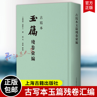 古写本玉篇残卷汇编 精装繁体竖排[南朝梁] 顾野王撰 苏芃汇辑早期楷书建字头辨析形义的字典训诂学著作 上海古籍出版社 书籍正版