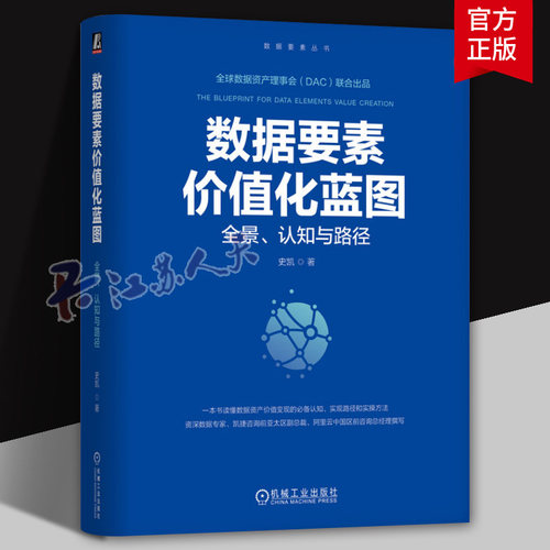 数据要素价值化蓝图 全景 认知与路径 史凯 数据要素丛书 数据资产管理 数据治理 数据驱动业务场景实际案例操作方法书籍