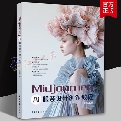 Midjourney Ai 服装设计创作教程 王筑陵 时装设计风格 零基础学服装设计 AI服装设计 24841 东华大学出版社