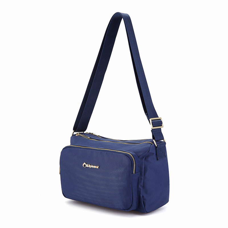 diplomat/外交官斜挎包旅行出差单肩包轻便收纳包多层拉链口袋