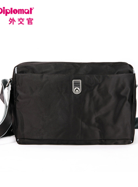 diplomat/外交官尼龙男休闲包大容量多层收纳斜挎包女背包商场款
