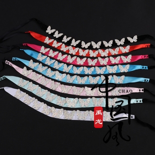 京剧越剧戏曲旦角花旦化妆头饰头面青衣花旦演出表演蝴蝶泡条新款