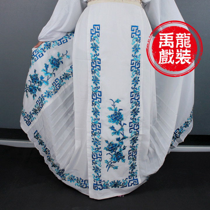戏装京剧越剧戏曲舞台演出服装戏裙花旦小姐裙子大腰包马面百褶裙