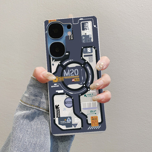 适用IQOONEO10手机壳日系文青半包硬式neo9spro+加不发黄neo8不顶膜5s潮流酷系小众风不撞男生neo6爱酷neo7se