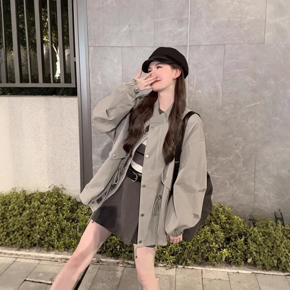 韩系高级感超好看风衣外套女春秋季2025新款爆款小个子中长款上衣