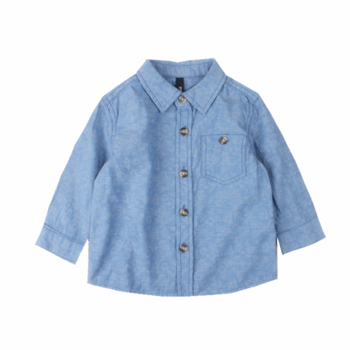Chemise enfant à manche longue - Ref 2083632 Image 1