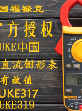 FLUKE福禄克F312 F317高精度数字交直流钳形表F319电流电压卡表