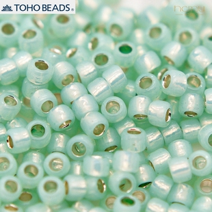 日本TOHO东宝 3mm丸大8/0蛋白灌银米珠法绣珠绣编织diy饰品串珠