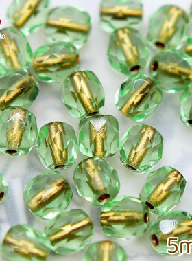 捷克进口金线菠萝珠串珠饰品配件