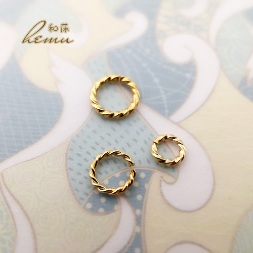 日本贵和开口麻花环扭曲纹圆环