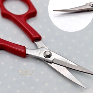 diy串珠配件 13cm翘头弧度不锈钢绣花剪刀珠绣十字绣拆线手感舒适