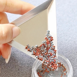 铝制三角托盘分珠盘小零件材料方便整理日常辅助配件 diy饰品工具