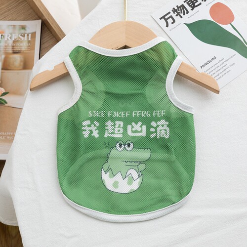 可牵引宠物衣服夏天薄款网眼背心
