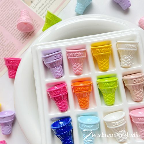 甜筒冰淇淋手绘珠diy串珠