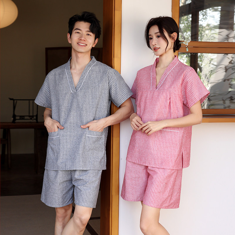 汗蒸服男洗浴服女情侣睡衣家居服足浴足疗服按摩桑拿短款采耳酒店,居家布艺,汗蒸服,淘宝优惠券,粉丝福利购,淘宝优惠卷