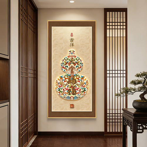 天官赐福挂画百福图正对门画字画