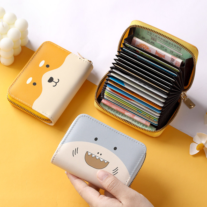 可爱卡通小狗零钱包女创意搞怪学生儿童卡包简约个性多功能钱包袋