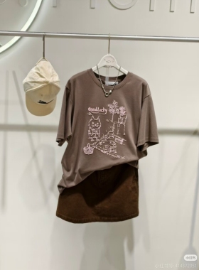 麦麦家商场同款2026春季新款宽松时尚百搭短袖T恤女4H3101221