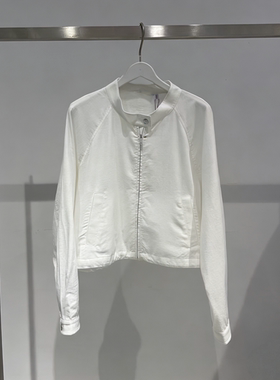 麦麦商场同款2026春季新款时尚百搭立领白色短款外套女4H4112631