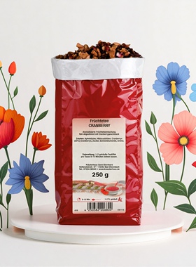 现货秒发 德国原装Sanct天然蔓越莓茶VC小红莓花果茶美容美白250g