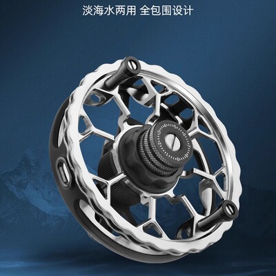 全包围谷麦轮防炸线风火轮手拨轮卸力前打轮全金属渔轮