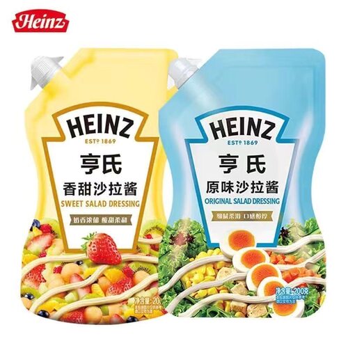 亨氏香甜沙拉酱千岛酱水果蔬菜小轻纯沙拉色拉酱肉松面包寿司食材