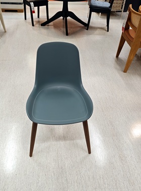 宜家代购格伦斯塔椅子室内/户外灰蓝色简约耐用餐椅会客椅子