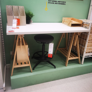 宜家国内代购拉格开普米特巴克书桌电脑桌办公桌高度角度可调节