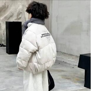 儿童麂皮绒棉衣2025新款男童韩版冬季加厚保暖袄子宝宝面包服外套