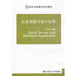 【正版书】 社会调查与统计应用 卢小君　编著 大连理工大学出版社