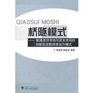 【正版书】 桥隧模式--架通信贷市场与资本市场的创新型贷款担保运作模式 金雪军　等著 浙江大学出版社