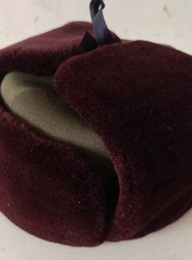 库存老式85正品马裤呢干部栽绒帽加厚冬季防风保暖厂家随机发货