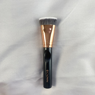 致美刷品玫瑰金系列人造纤维毛扁头粉底刷膏体修容刷化妆刷一支