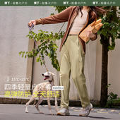 蕉下EL858₂₄锥形裤 户外防风防泼水高弹速干运动黑色显瘦休闲裤