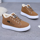 冬季棉鞋女厚底加绒加厚保暖皮面保暖休闲防水防滑学生户外雪地靴