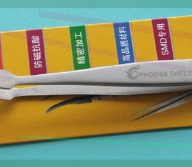出售 鑫凤凰镊子36A-SA 硬磨砂型镊子 防磁 防酸镊子弯扁嘴镊子