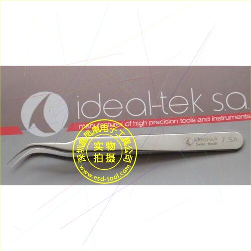 出售 瑞士IDEAL-TEK高精密实验室镊子 弯尖头镊子7.SA  精密不锈