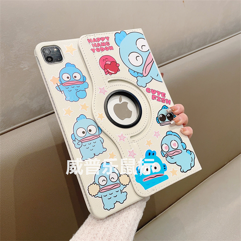 丑鱼汉顿360旋转支架适用ipad8代保护套2021款10.2寸苹果Air345平板10.9寸防摔9.7寸防弯Pro11/12.9外壳mini6