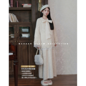 时尚 猫单 百搭毛衣半裙 孕期穿搭孕妇套装 秋季 奥丽安娜 娜娜